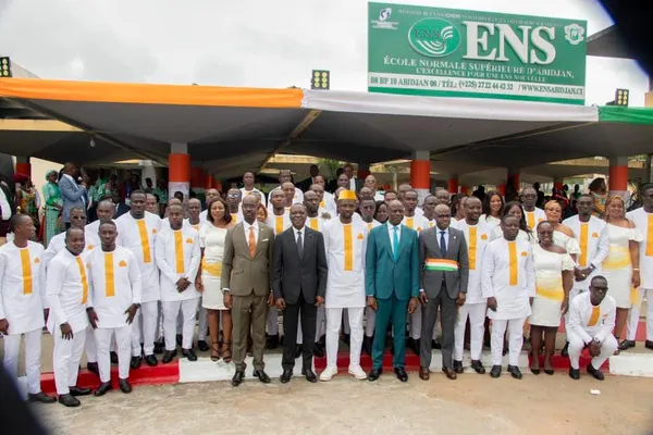 Sortie de la 58e promotion de l'École Normale Supérieure (ENS) d'Abidjan le 6 août 2024