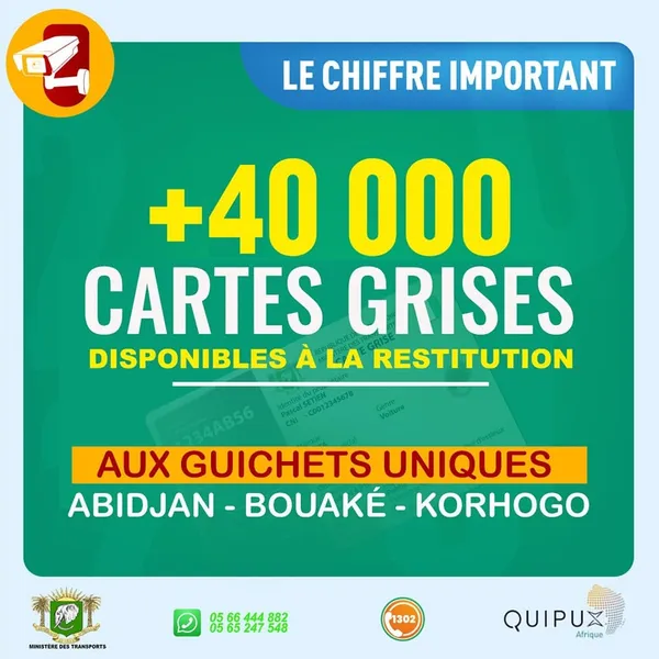 Cartes grises en Côte d'Ivoire