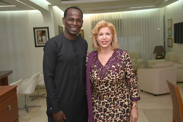 Dominique Ouattara reçoit l'humoriste Mamane