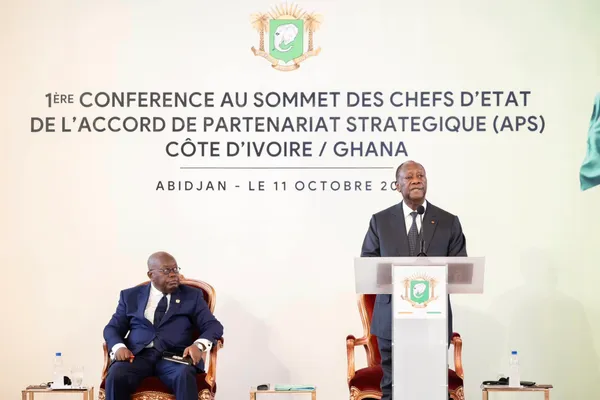 Les Présidents Ouattara et Akufo-Addo échangent sur le projet de la monnaie unique Eco-CEDEAO