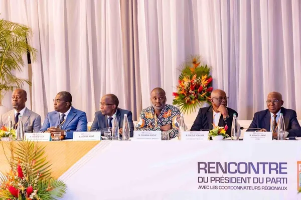 Réunion des coordinateurs régionaux du RHDP le 30 septembre 2024 à Abidjan