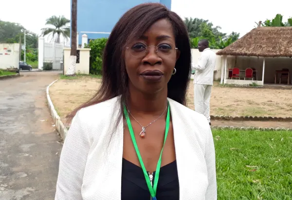 La journaliste sportive Anne-Marie N'Guessan