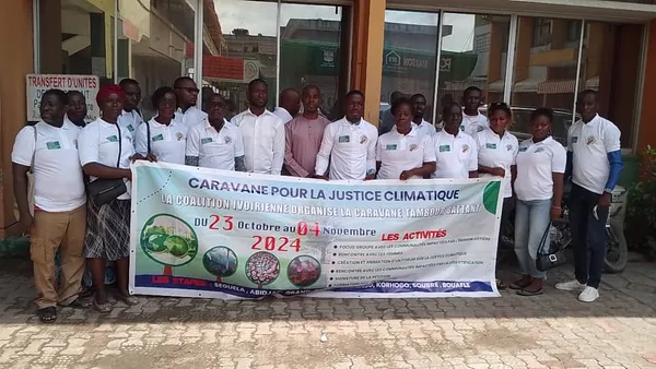Justice climatique Côte d’Ivoire : la caravane tambour battant pour une prise en compte des victimes climatiques
