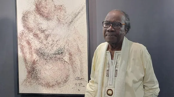 L'artiste-peintre ivoirien Monné Bou