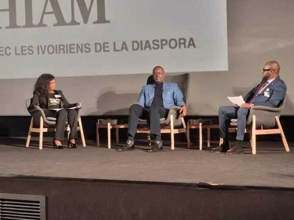 Tidjane Thiam face à la diaspora ivoirienne en France