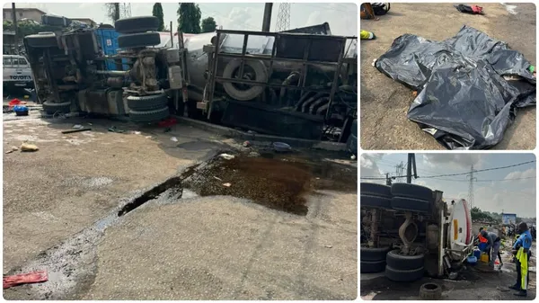 Accident le samedi 14 décembre au carrefour Vidange d'Abobo Dokui.