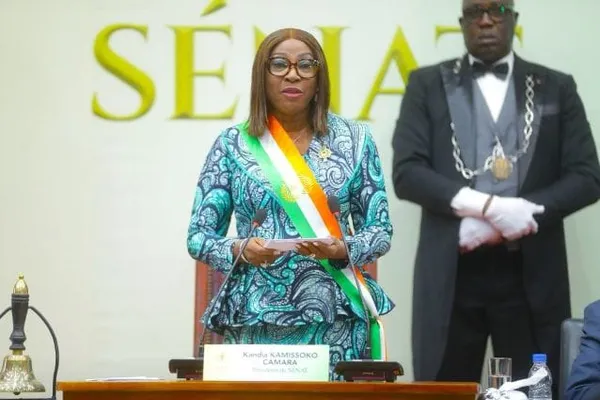 Kandia Camara, présidente du Sénat de Côte d'Ivoire
