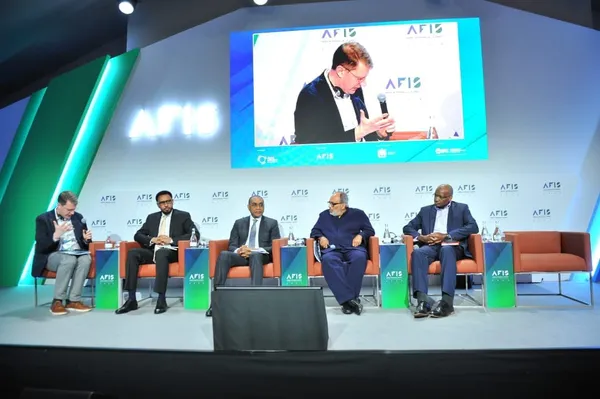 Le ministre ivoirien des Finances, Adama Coulibaly lors du sommet AFIS 2024 à Casablanca