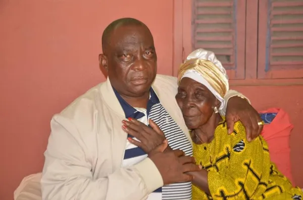 Le Ministre d'État Kobenan Kouassi Adjoumani et sa mère
