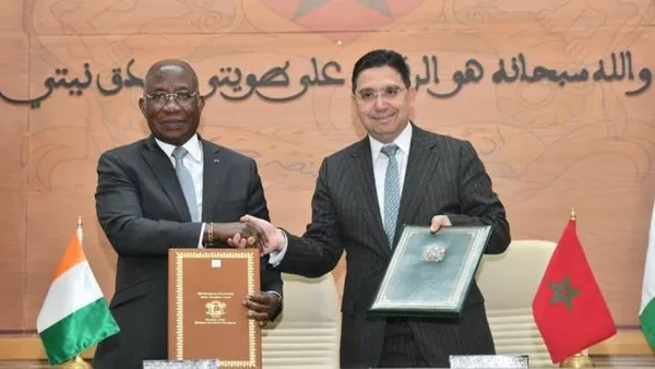Nasser Bourita et son homologue ivoirien, Kacou Houaja Léon Adom