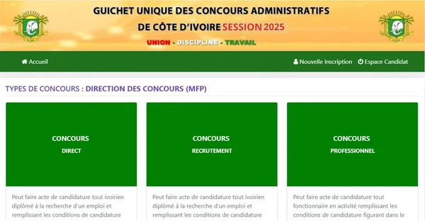 Concours de la Fonction Publique 2025 : ouverture de la liste des concours avec le CEPE, BEPC ou le BAC, consultez dès maintenant