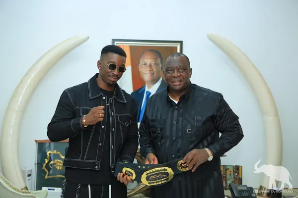 Ceinture AML : le champion Samo Samo honoré par le ministre Adjoumani