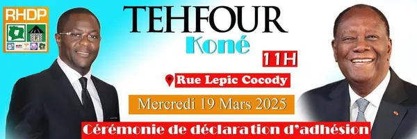 Tehfour Koné rejoint le RHDP à sept mois de la présidentielle