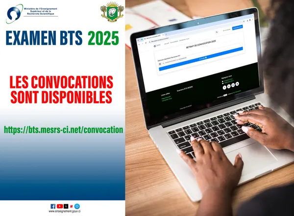 Convocations BTS 2025 en Côte d’Ivoire : le retrait a commencé