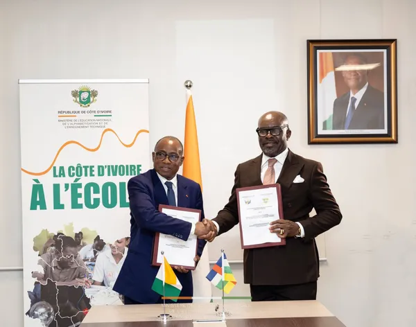 Éducation : la Côte d’Ivoire et la Centrafrique signent un accord-cadre