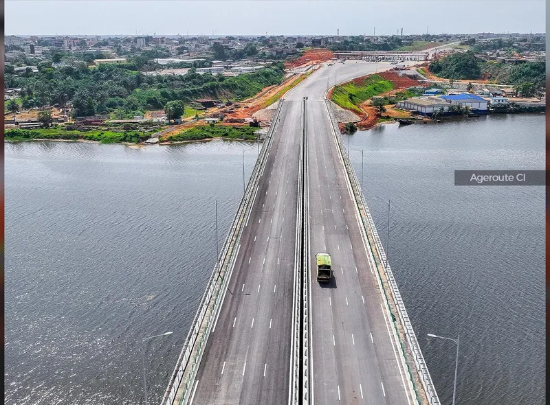 Première phase du 4e pont d'Abidjan © Crédit Photo Sercom Primature