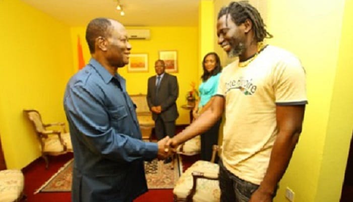 Alassane Ouattara et Tiken Jah Fakoly,