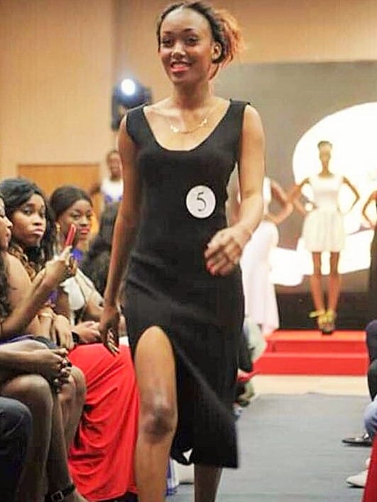 Gnara Diallo, au concours Miss Model, en 2016