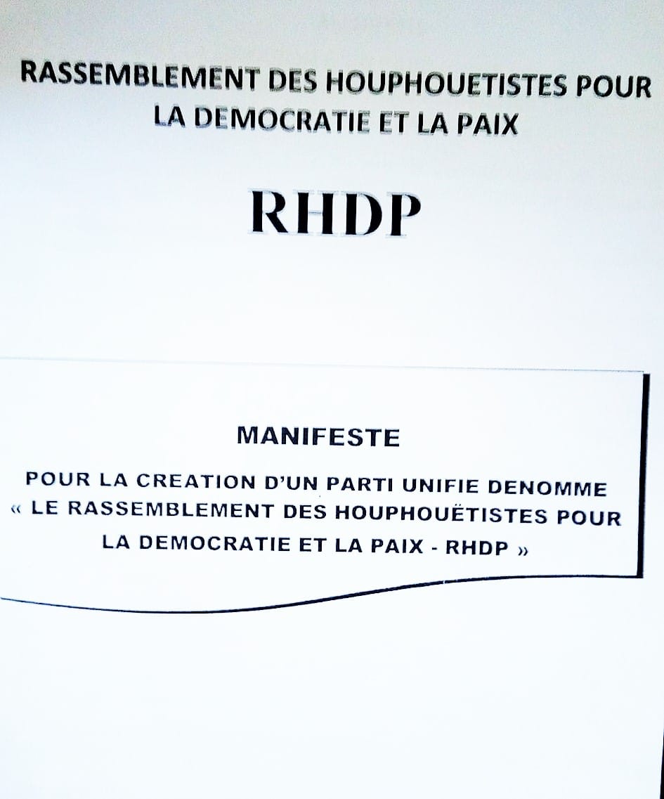 Projet de manifeste du parti unifié