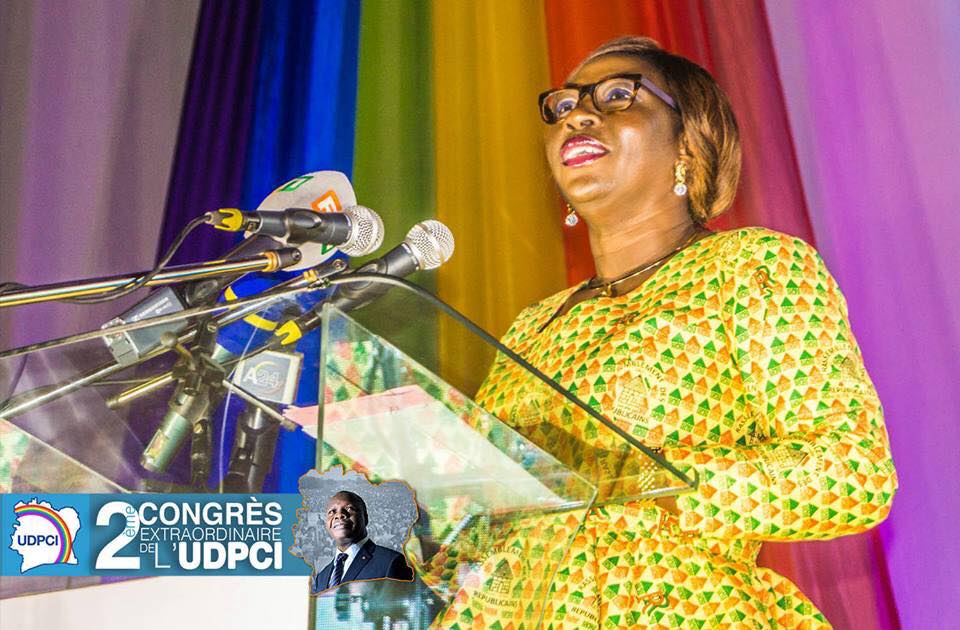 Kandia Camara, secrétaire générale du RDR était présente au congrès extraordinaire de l'UDPCI
