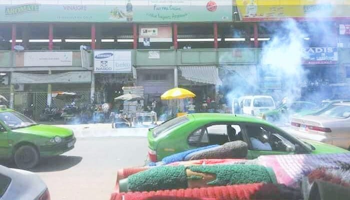 Affrontements élèves policiers ce mardi 15 mai 2018 à Koumassi (Abidjan)