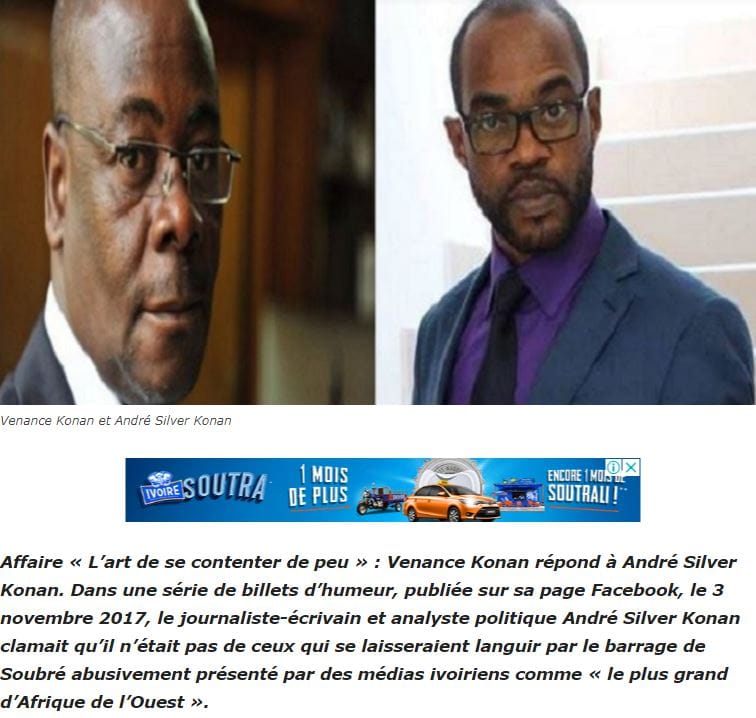 Les lecteurs de Fraternité Matin ont eu droit à un édito en réponse à un post sur Facebook
