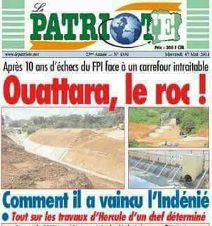 La "une" du journal Le Patriote