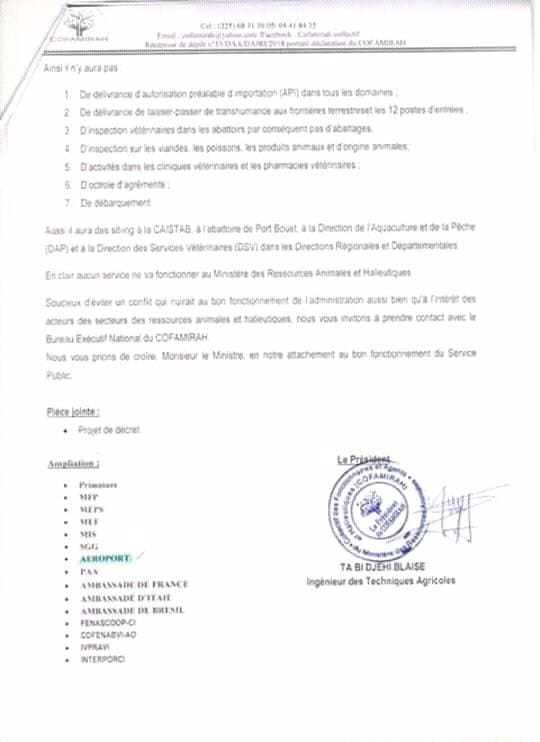 La plate-forme revendicative des grévistes