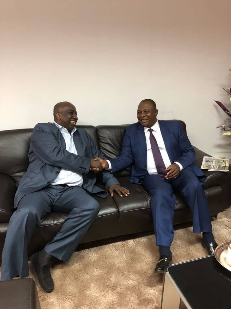 Aly Touré et le ministre Adjoumani Kobenan