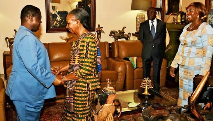 Henriette Diabaté chez Henri Konan Bédié