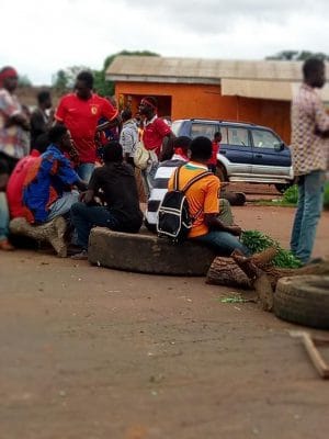 Manifestation à Koun-Fao, ce lundi 9 juillet 2018