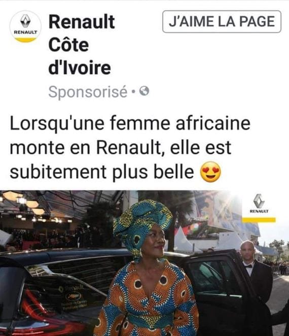 La publicité jugée raciste de Renault a été supprimée depuis lors