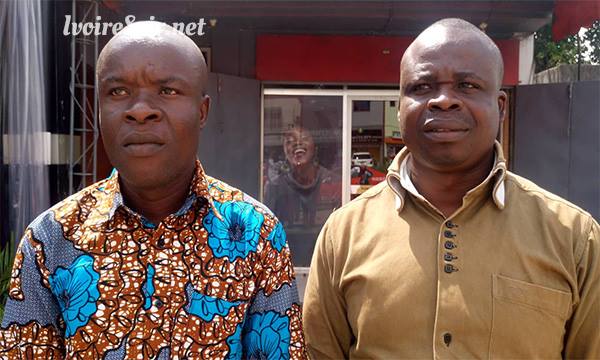 Henry Kouadio Komoé et son collaborateur, organisateurs du festival