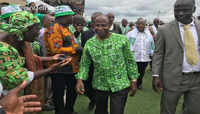 Essy Amara au meeting du PDCI à Gagnoa, le samedi 18 août 2018