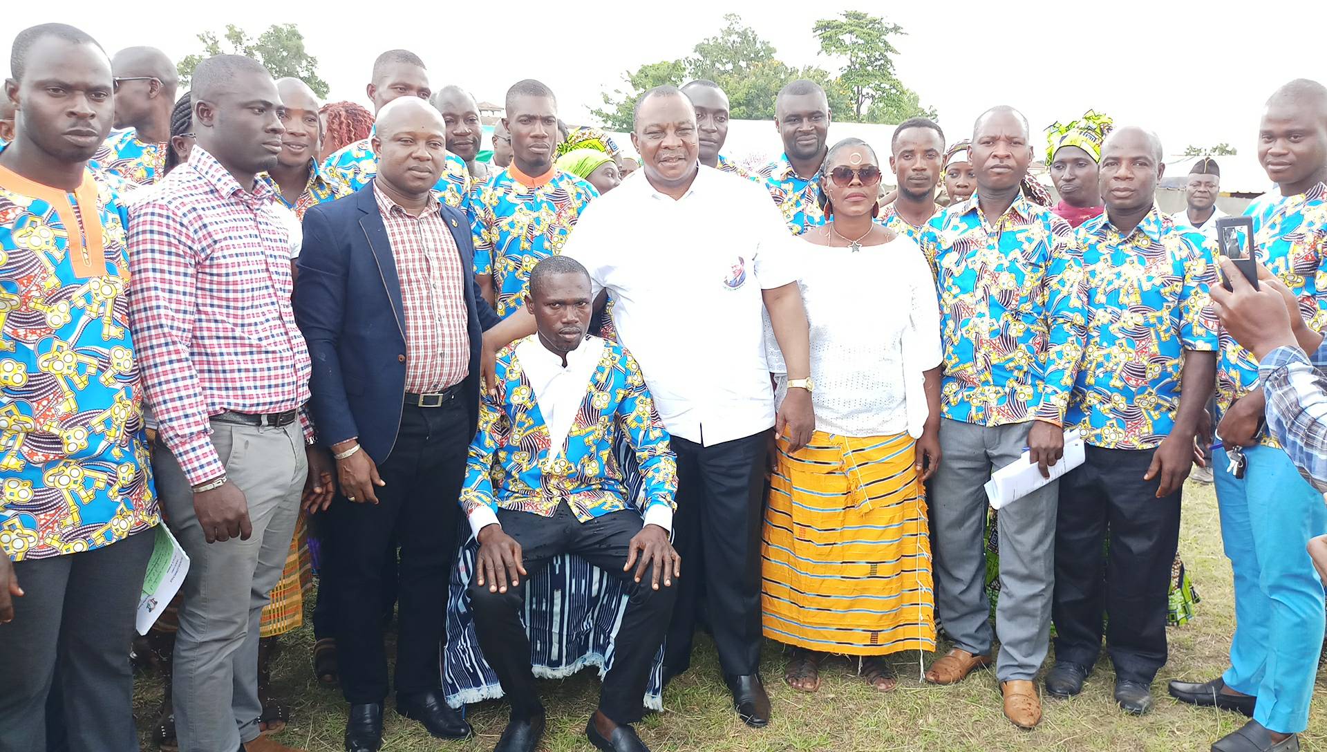 Investiture du président de la Jeunesse communale de Ouragahio