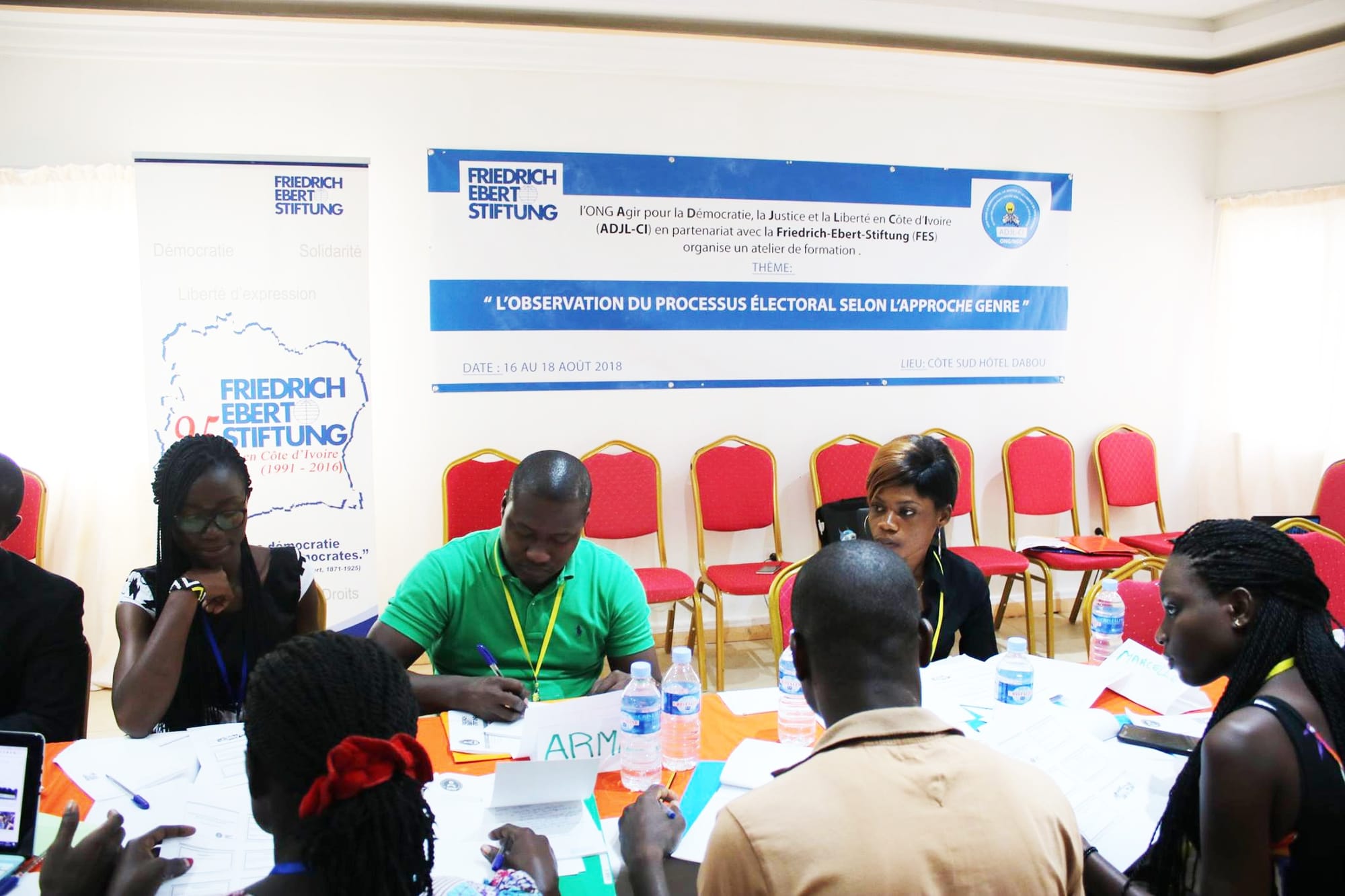 Participants en travaux