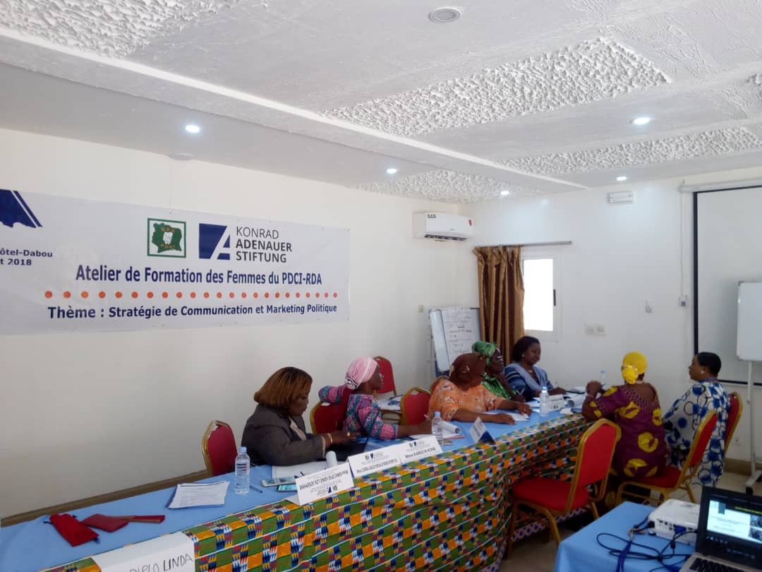 Les responsables de l'UFPDCI ont été fortmés par la Konrad Adenauer Stiftung