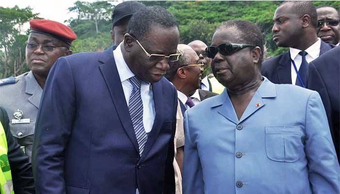 Ahoua N'Doli et henri Konan Bédié, le 16 avril 2018