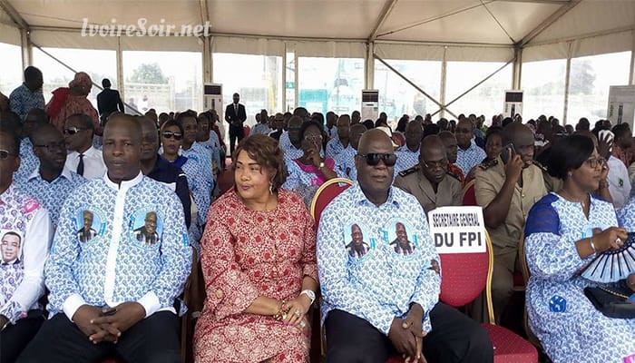 Marcel Gossio, lors de sa dernière apparition publique, le samedi 20 octobre 2018 à la levée du corps du Pr Abouo N'Dori, veille de sa mort