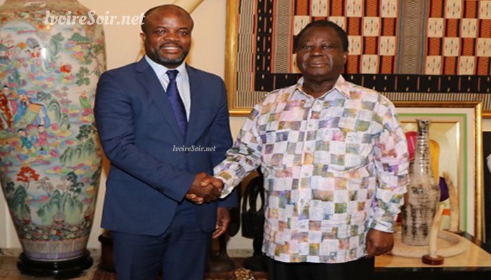 Abel Naki et Henri Konan Bédié