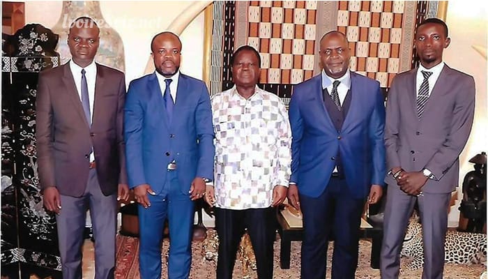 Henri Konan Bédié et les responsables du Cri Panafricain d'Abel Naki