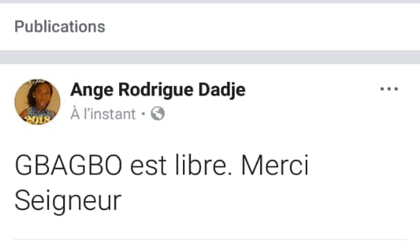 La première publication de Me Dadjé