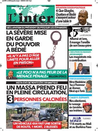 Revue de la presse ivoirienne du 11 juin 2019