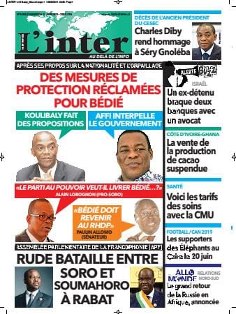 Revue presse ivoirienne 14 juin 2019