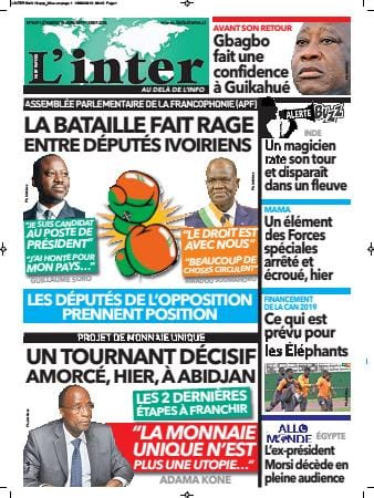Guéguerre Soro-Soumahoro à la Une de la revue de la presse ivoirienne du 18 juin 2019