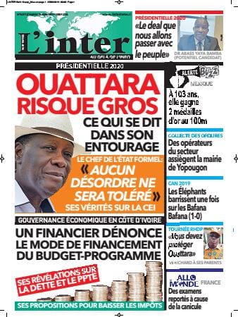 Revue de la presse ivoirienne du 25 juin 2019