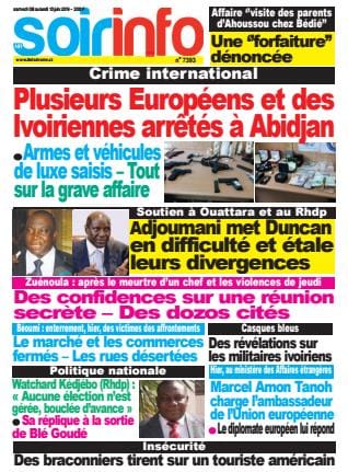 Presse ivoirienne du 8 juin 2019