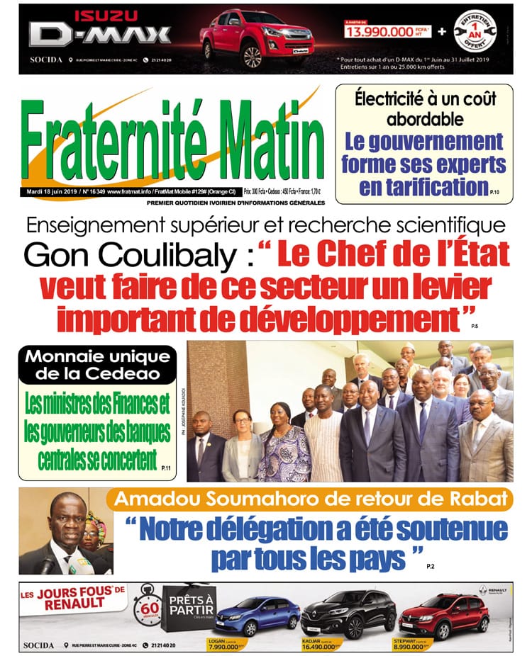 Guéguerre Soro-Soumahoro à la Une de la revue de la presse ivoirienne du 18 juin 2019