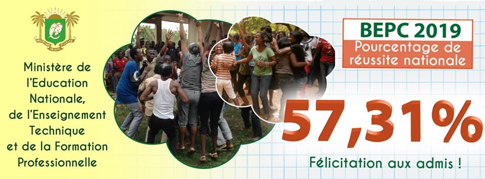 Résultats BEPC Côte d'Ivoire 2019: voici le nombre admis