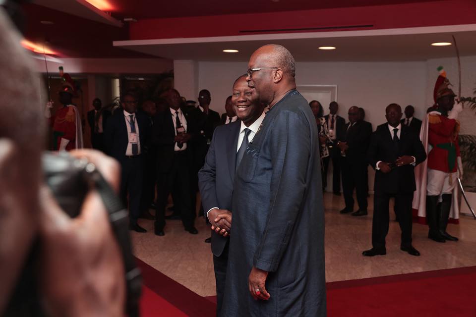 Allassane et Roch Marc Christian Kaboré le 12 juillet 2019
